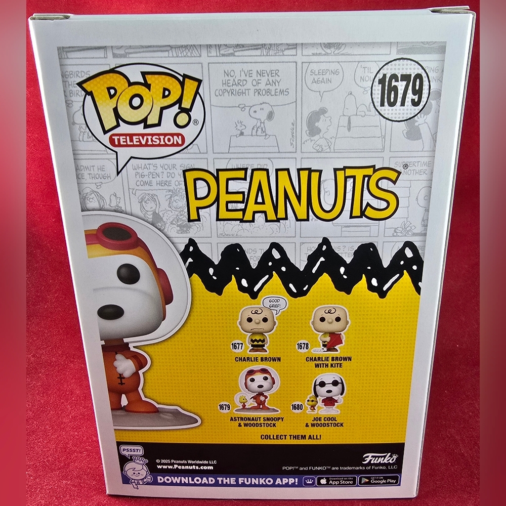 Astronaut Snoopy & Woodstock funko # 1679 (nib) With Pop Protector - Picture 7 of 7